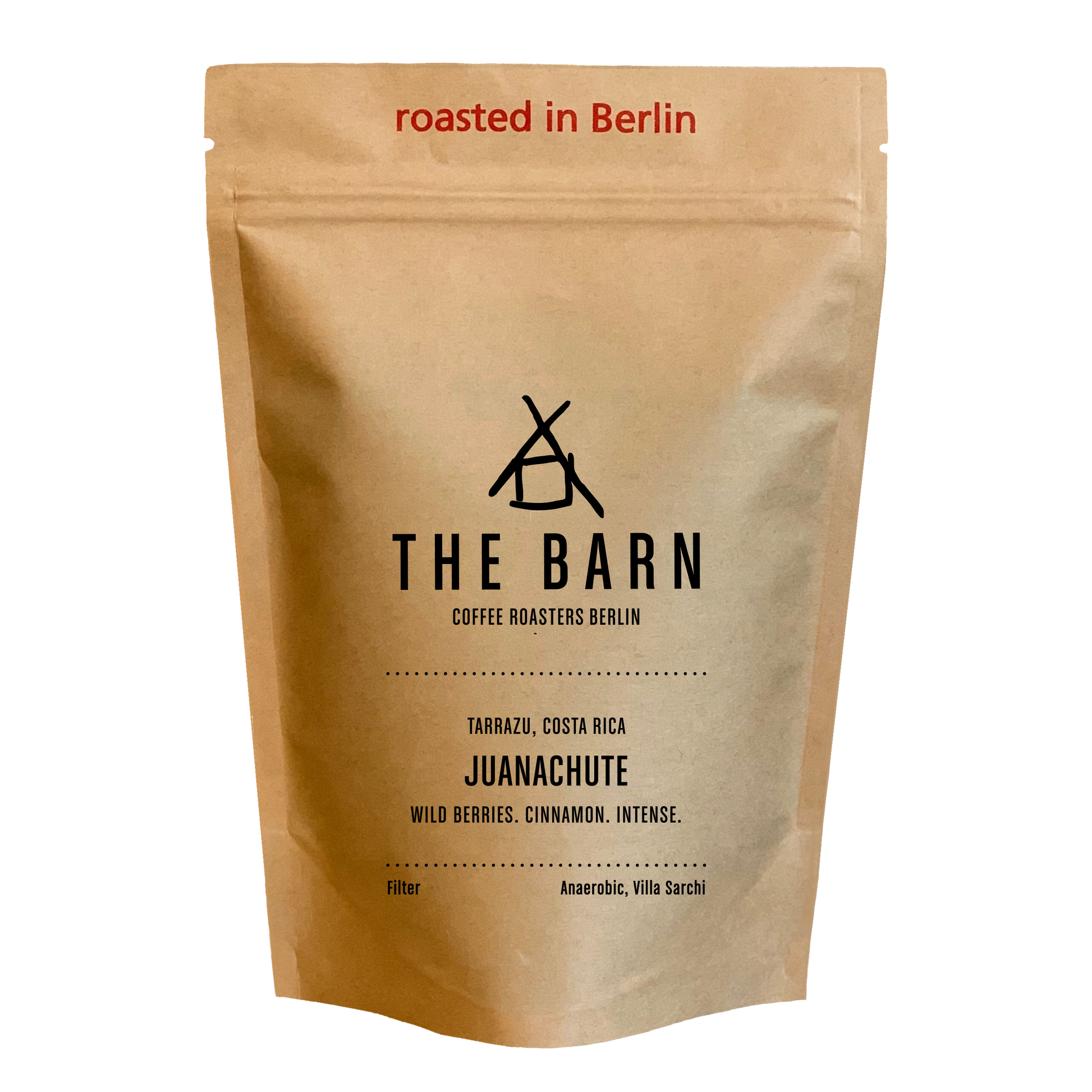 JUANACHUTE coffee bag from The Barn Coffee Roasters Berlin on a white background