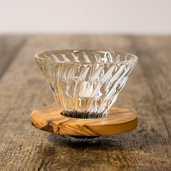 Hario V60 Olive Wood coffee dripper