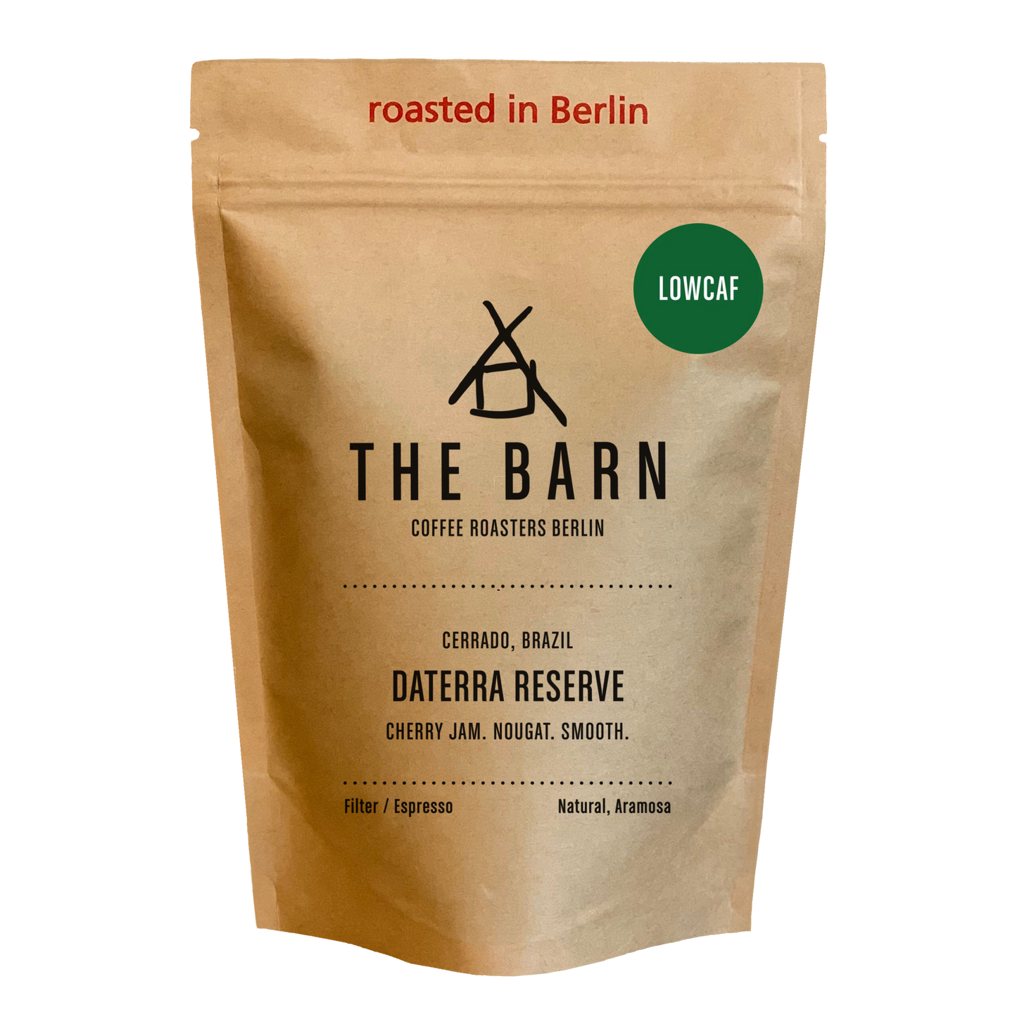 250 grams brown bag of Daterra Reserve, filter/espresso coffee beans
